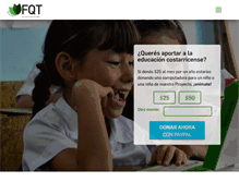 Tablet Screenshot of fundacionqt.org
